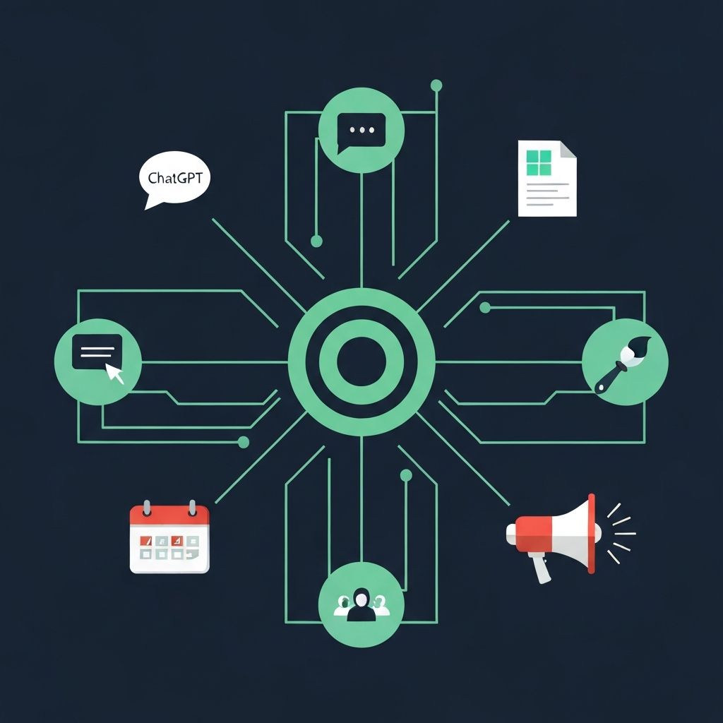 Complete AI toolkit for mortgage loan originators showing connected tools and workflows